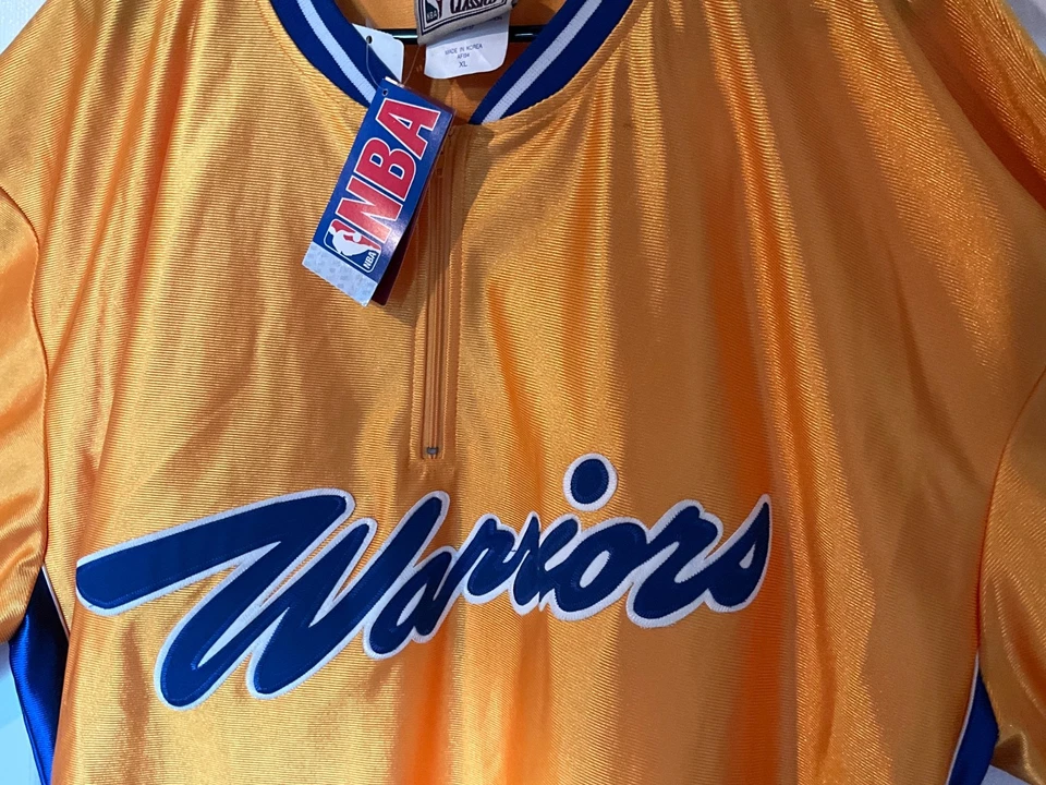 Vintage Majestic Hardwood Clsc Philadelphia Warriors Warm Up Shirt Jersey XL New - Image 4 of 4