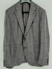 Ermenegildo Zegna 'Crossover' Wool Silk Linen Jacket Blazer IT 54R US 44