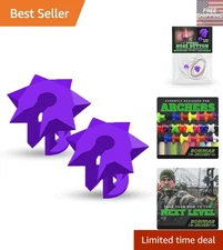 Bowmar Nose Button - Patent-Pending Lightweight Archery Accessory in Purple