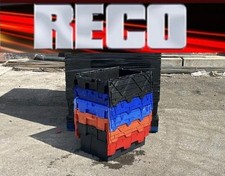 5 X LARGE MIXED COLOUR USED TOTE BOX / STORAGE 600 x 400 x 300mm ALC CONTAINER