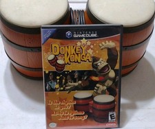 Nintendo GameCube Donkey Konga Manual included with Bongos Drums