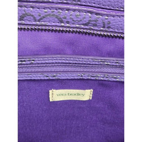 Vera Bradley NWT Small East West Tote floral bag Cotswolds Dahlia purple silver - Picture 15 of 15