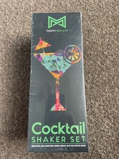 Modern Mixology 8-Piece Cocktail Shaker with Velvet Bag Complete Cocktail Set