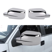 CHROME Exterior Rearview Mirror Side COVERS Trim Decor Caps For Ram 1500 2009-18
