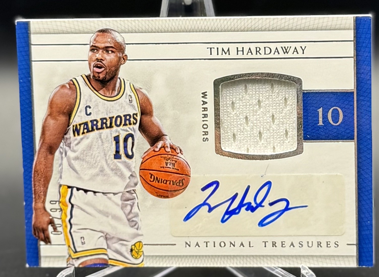 2016-17 Panini National Treasures - Tim Hardaway Jr. Game Gear - Patch Auto /99