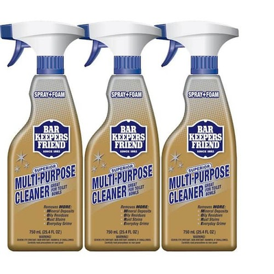 #ad Bar Keepers Friend More Spray amp; Foam 25.4 oz. 3 Pack Rust Grime Stains Remover $14.99