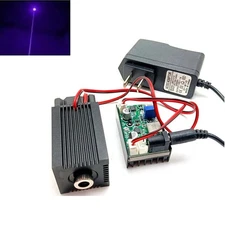 TTL Violet/Blue Dot 405nm 50mW/100mW/200mW/400mW Laser Diode Module 12V Adapter