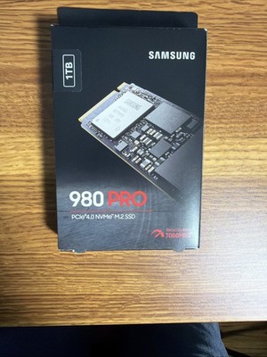Samsung 980 Pro 1TB SSD PCIe4.0 NVMe M.2 MZ-V8P1T0 Solid State New & Sealed