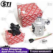 FEBI Electric Water Pump +Thermostat Kit For BMW 328i 528i X3 X5 530xi 525xi