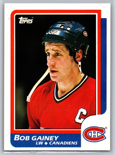 1986-87 Topps #96 Bob Gainey Montreal Canadiens - Picture 1 of 2