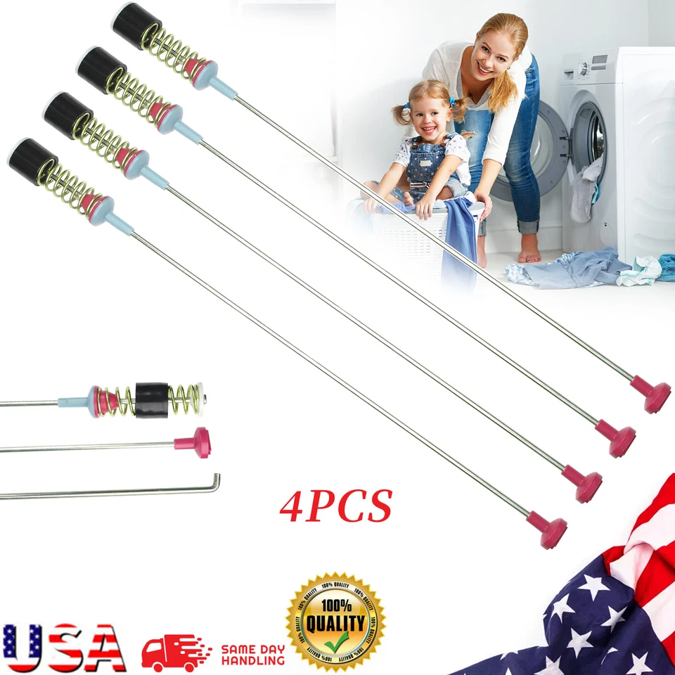 CORTILE 4Pcs DC97-05280W Genuine OEM Suspension Spring Kit for Samsung DC97-16350U WA40J