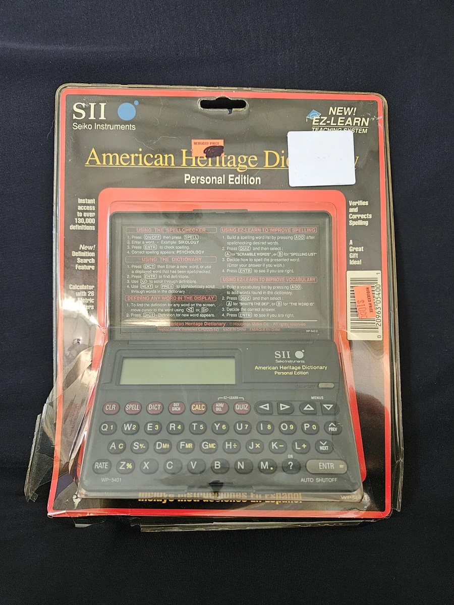 Seiko Electronic Dictionaries in English for sale | eBay