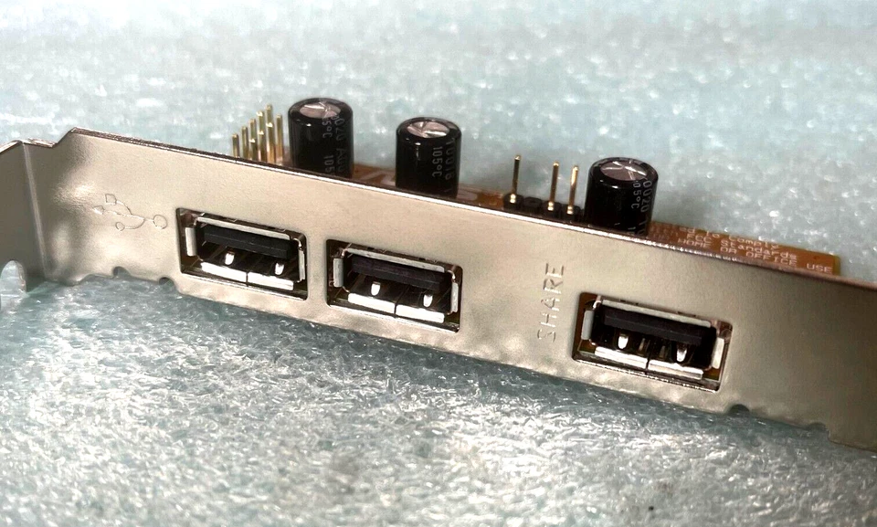 2 PACK NEW ASUS USB3P 3 USB PORT BRACKET WITH CABLE IN ANTI-STATIC BAG RM3-BIN5 - Image 4 of 4