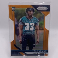 2018 Panini Prizm #296 Josh Adams Orange Die Cut /249 Eagles