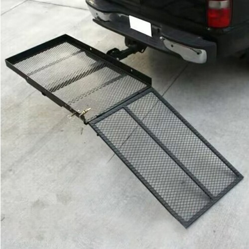 Foldable Electric-Wheelchair Hitch Carrier Mobility Scooter Rack Loading Ramp