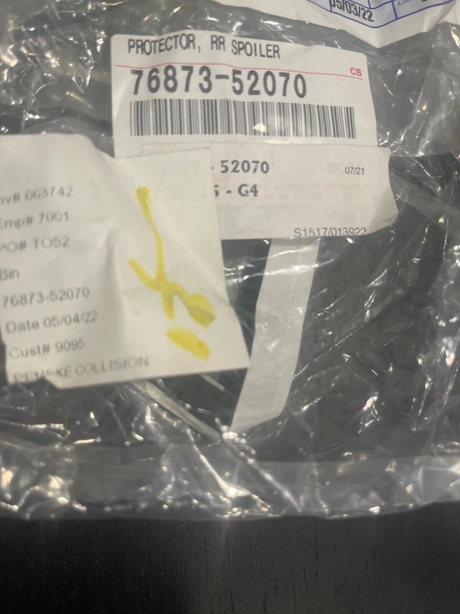 New Toyota Rear Spoiler Protector 76873-52070 | eBay