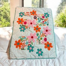 Cotton Tail Designs Child Quilt Comforter Baby Crib Toddler Bed Floral Patchwork