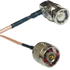 RG316 BNC MALE ANGLE to N MALE RF Cable Rapid-SHIP LOT