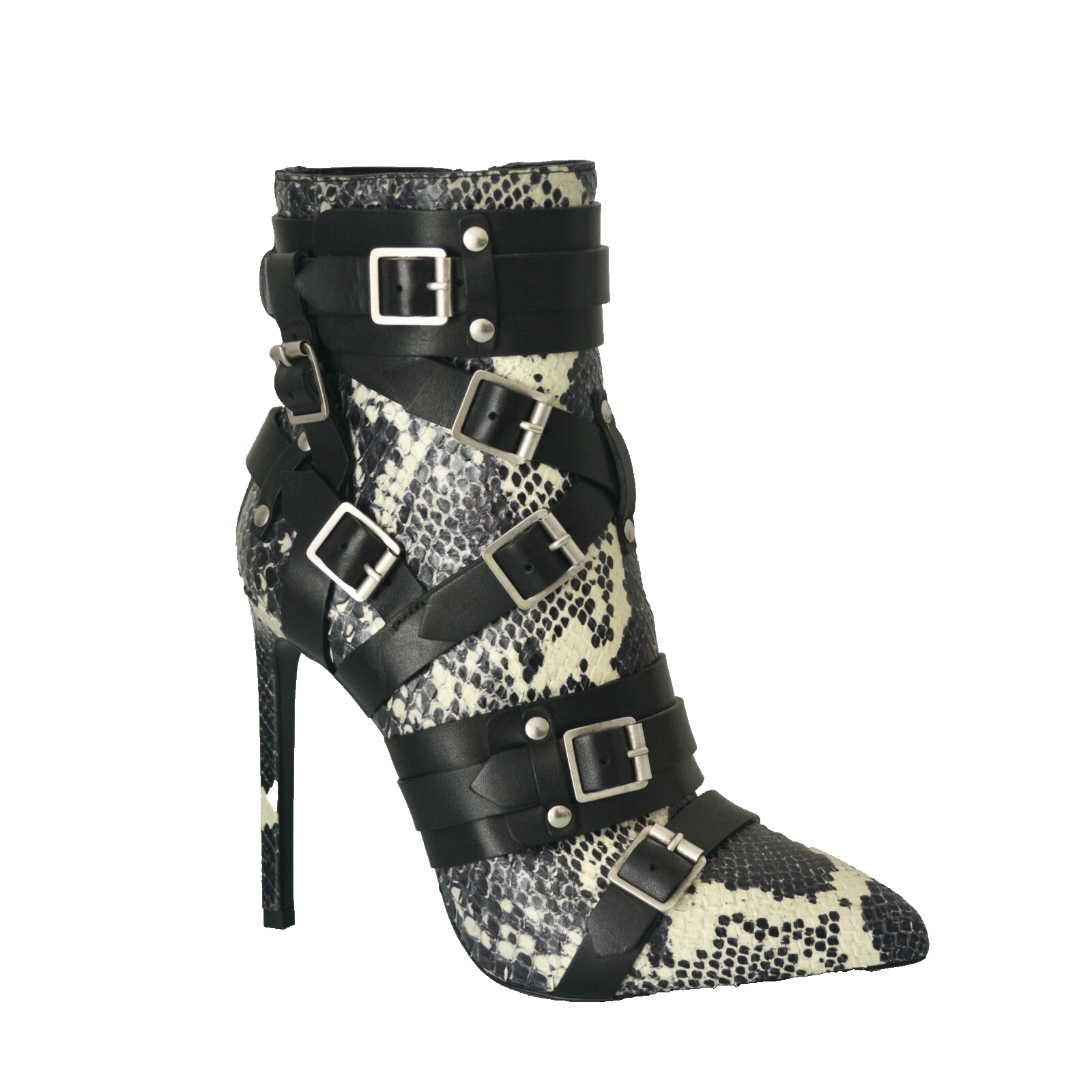 STIVALI IN PELLE PITONE NUOVI CON SCATOLA YSL YVES SAINT LAURENT $3695 TAGLIA US 6 5 EU 36 5