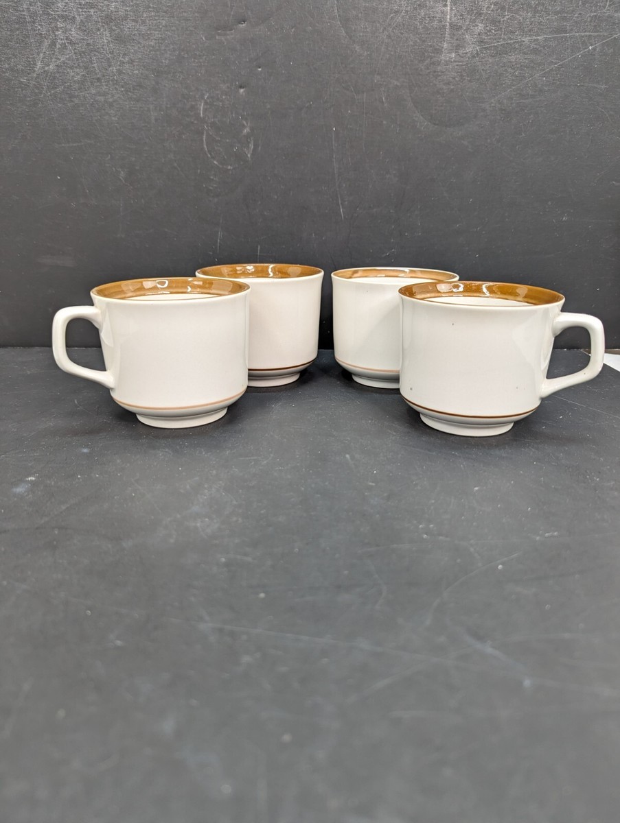 MSI BROWN MONTERREY STONEWARE セットコーヒーカップ Vintage Brown Monterrey Stoneware By msi Japan 8 Oz Coffee