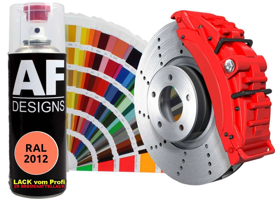 2K Bremssattellack RAL Spraydose hitzebeständig 300° Bremssattelfarbe ALLE FARBE - Bild 2 von 4
