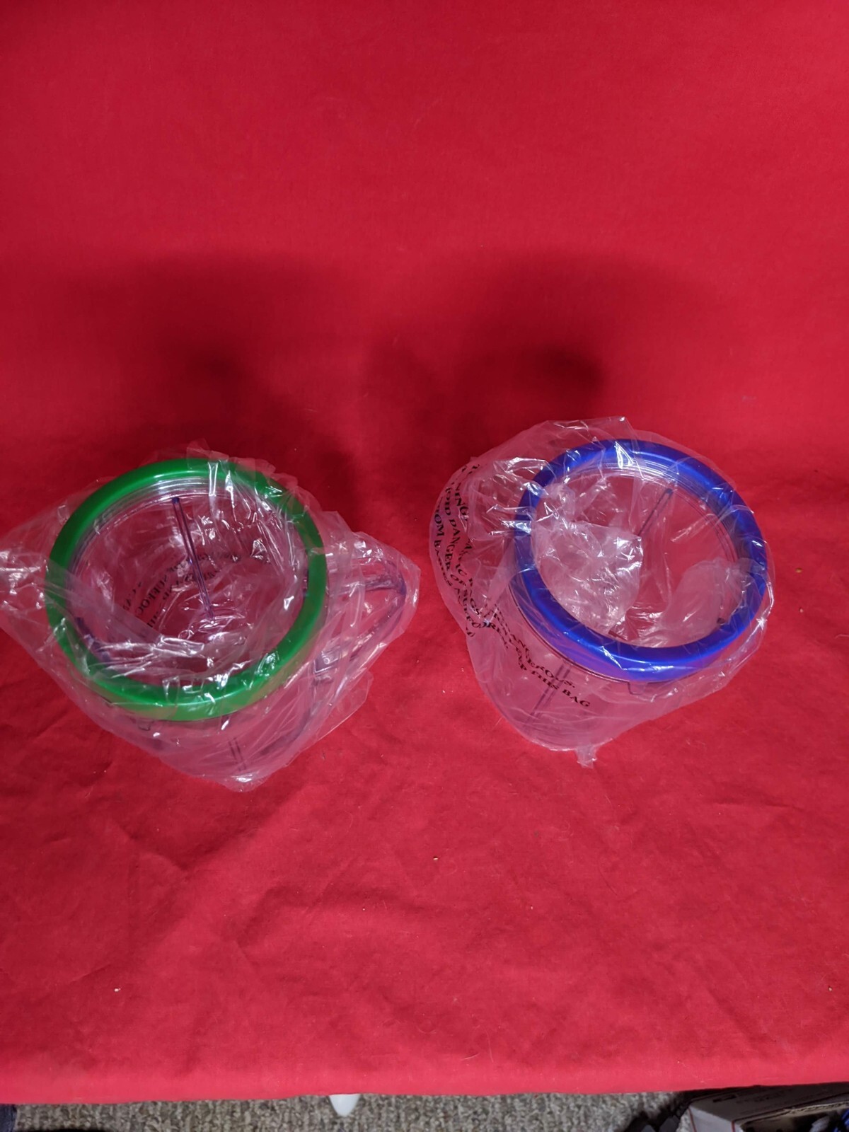 Magic Bullet Blender Mug Cups W/Lip Ring Handle Replacement Parts NEW