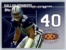 2008 Topps Bill Bates NFL Dynasties Tribute Insert Dallas Cowboys #DYN-BB