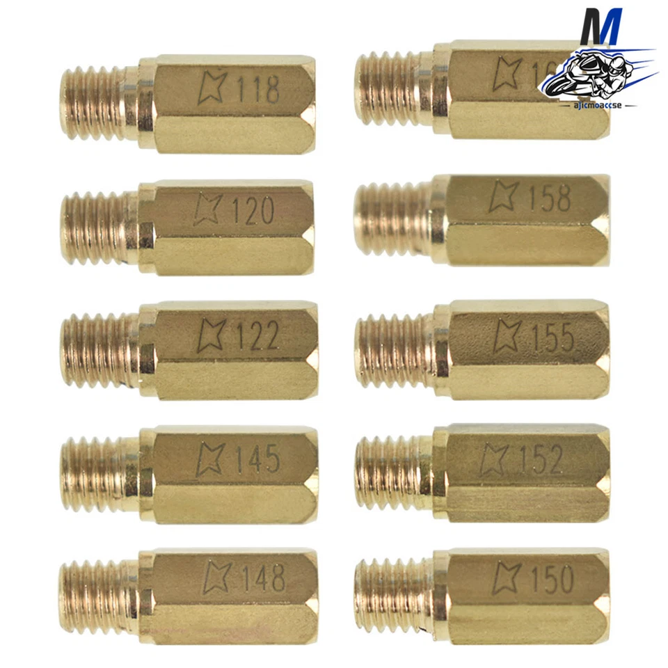 Kits de carburador de combustible OKO KOSO PE PWK Main Jet 10 piezas 10 tamaños 118-160 nuevos Foto 2 de 4