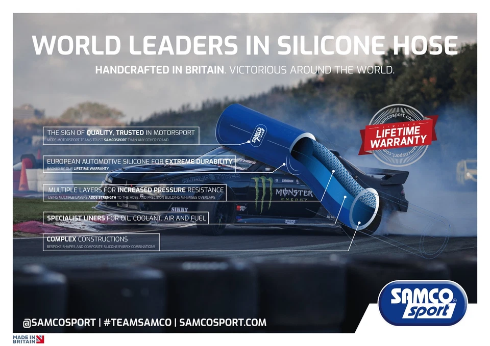 Mangueras de refrigerante auxiliares Samco Sport para Ford Fiesta RS Turbo Foto 3 de 4