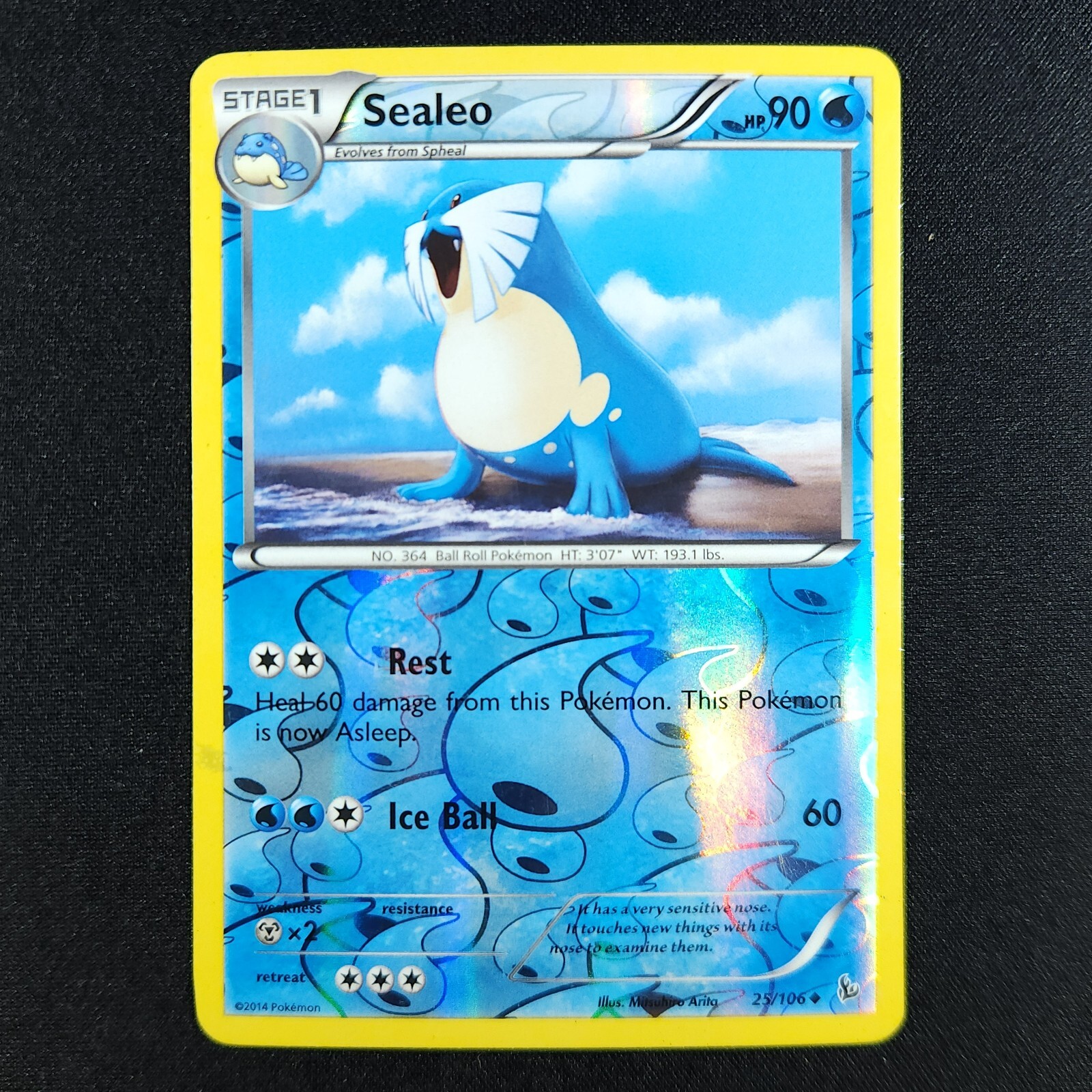 Sealeo 25/106 Holo - Flashfire - Pokemon Card