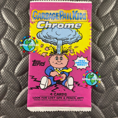 GARBAGE PAIL KIDS 2013 CHROME 1 1ST SERIES NEW/SEALED PACK 4-CARDS TOPPS!! - Picture 1 of 2