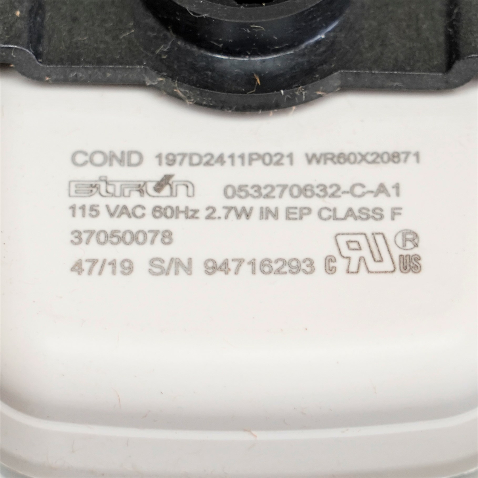 WR17X24348 Refrigerator Condenser Fan Motor Assembly - Compatible With GE, Hotpoint Models