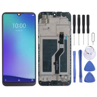 For ZTE Blade A5 2020 LCD Screen Digitizer Full Assembly with Frame (Black)