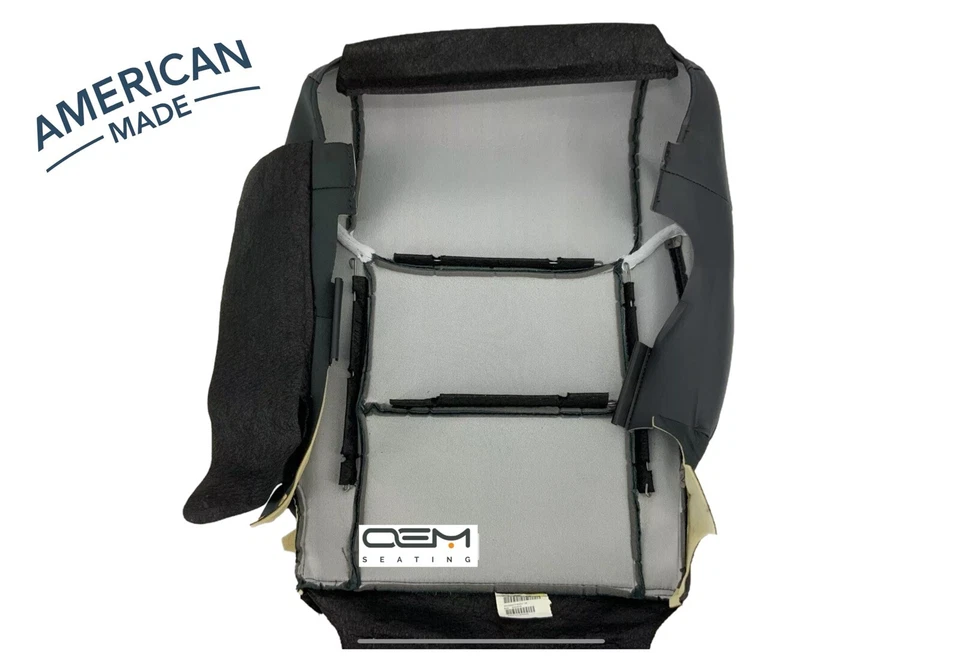 Cubierta de asiento eléctrica del lado del conductor para Toyota Tundra Crew Max 2016-2021 cuero negro Foto 3 de 4