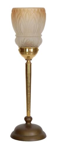 Lampe de table design art déco "GOLDEN CHALICE" lampe en laiton pièce unique - Photo 1/8