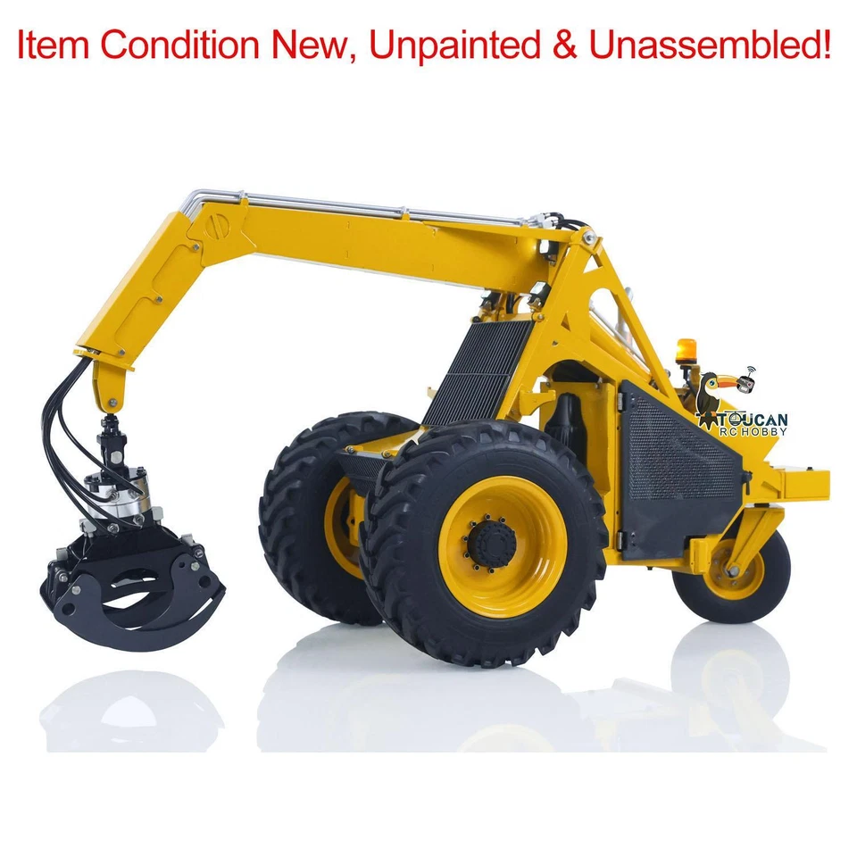 Unassembled Kit Metal 1/14 Hydraulic Log Loader AOUE 225A Sugarcane Grabber Car - Image 4 of 4
