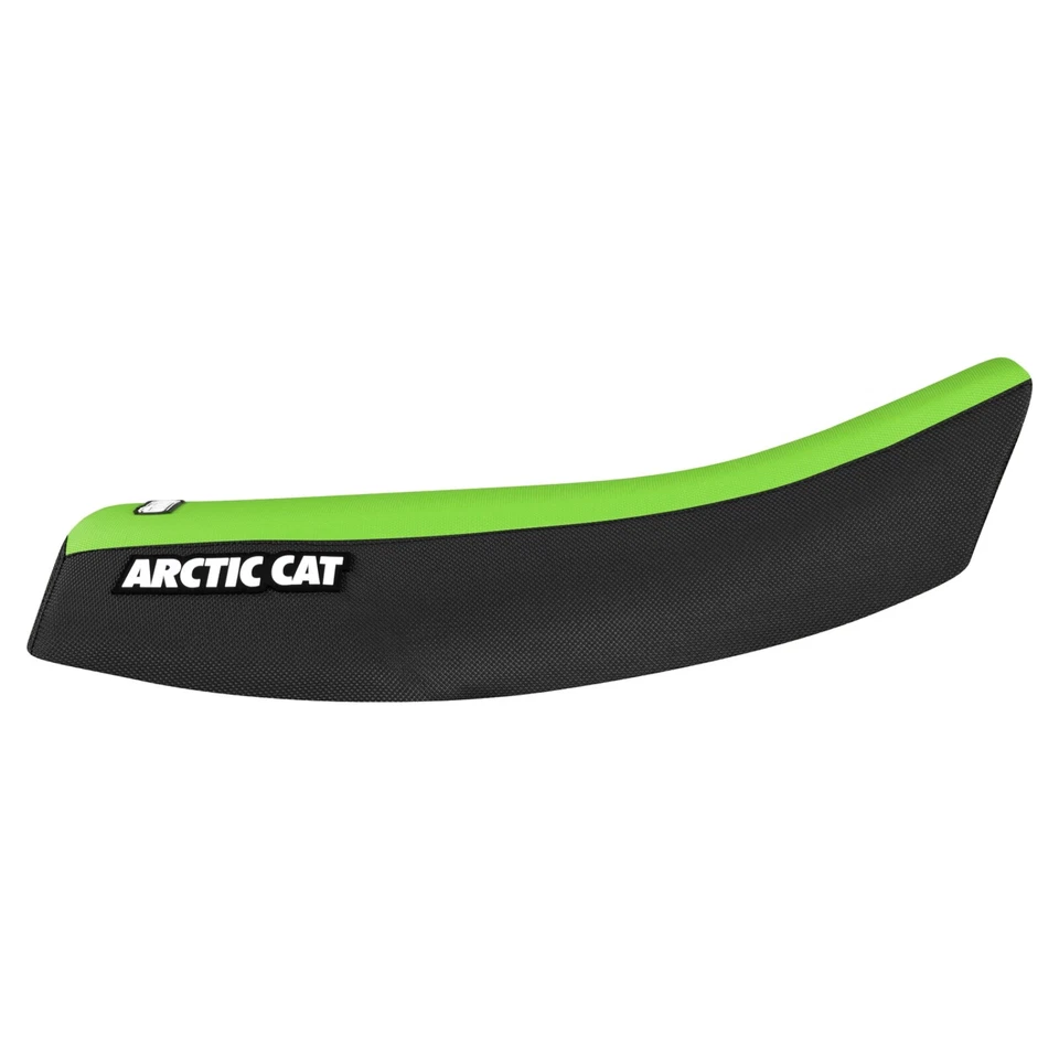Cubierta de asiento con pinza Arctic Cat 375 400 500 2002-2004 logotipo negro/verde #451 Foto 2 de 4