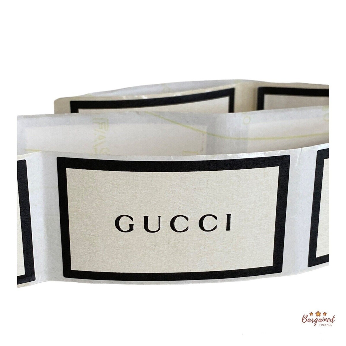 10 Authentic GUCCI Black & White Label Stickers | eBay