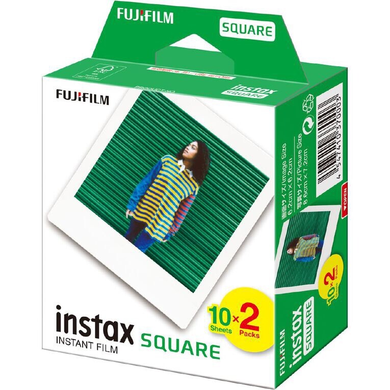 20 Prints Fujifilm instax SQUARE Fuji Instant Film for SQ1, SQ6 & SP3 Printer