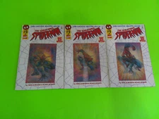 Sensational Spiderman #0 (3 copies) LENTICULAR COVER. Purple web (VF+/NM-)
