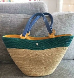 Helen Kaminski Mimbre Bolsón Bolso Bolso de Mano Cartera Bolso de Rafia  Cesta de paja B0068 | eBay