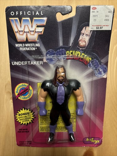 WWF Bend-Ems MOC Undertaker Wrestling Action Figur...