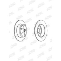 Jurid Bremsscheiben Hinten Ø320 Mm Voll Beschichtet FüR Chrysler 300 C Touring