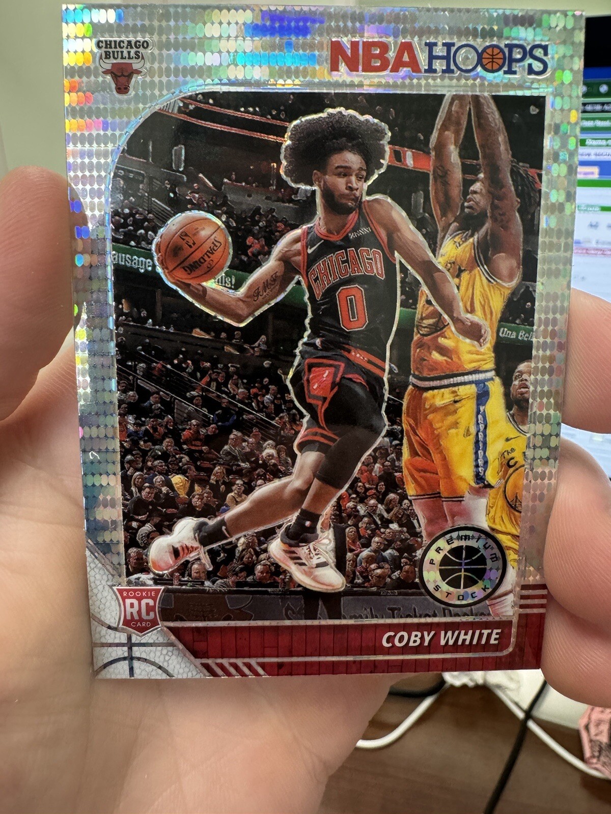 2019-20 NBA Hoops Premium Stock Silver Pulsar Prizm Coby White Rookie RC #204