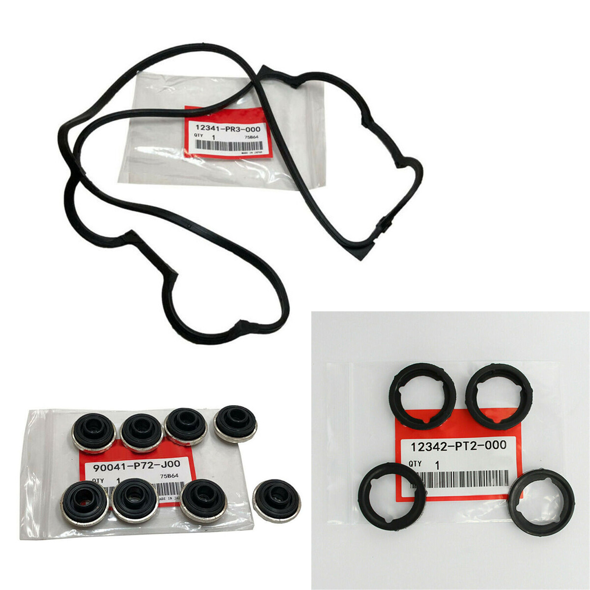 1 Set Valve Cover Gasket Seals Grommets Replacement Kit For Auto 