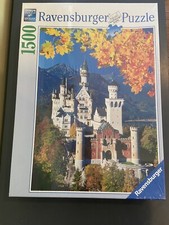 Ravensburger 1500 piece jigsaw puzzle Neuschwanstein Castle in Autumn NISB