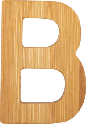 ABC Buchstaben Bambus B - 12055 Legler Kinderzimmer Türbuchstaben Türschild Holz