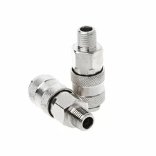 Euro Air Line Hose Connector Fitting Female Quick Release 1/4 Inch BSP Male 1 Pc