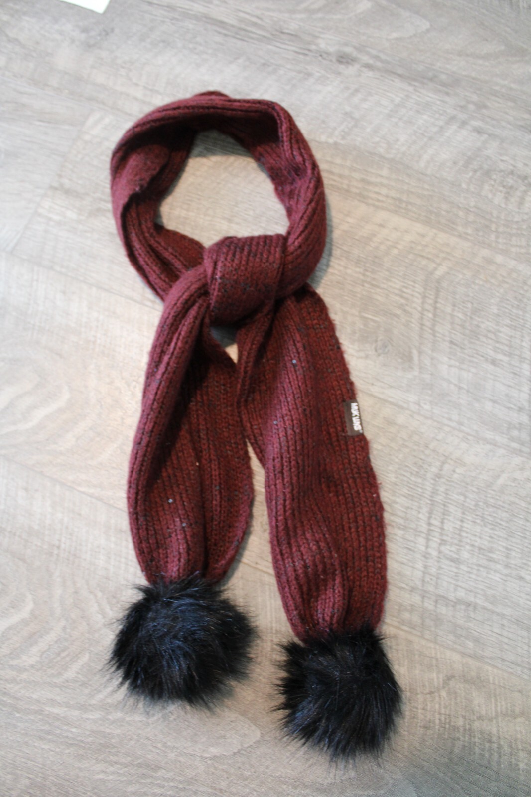 Muk Luks Oblong Rectangle Knit Solid Dk Brick Red… - image 17