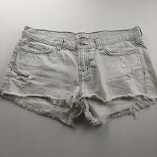 J Brand Cutoff Denim Shorts Women's Sz 28 Birmingham Gray Cotton Denim Mid Rise